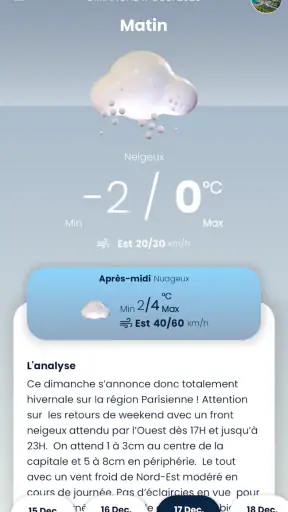Prévi+: météo locale & alertes screenshot 5