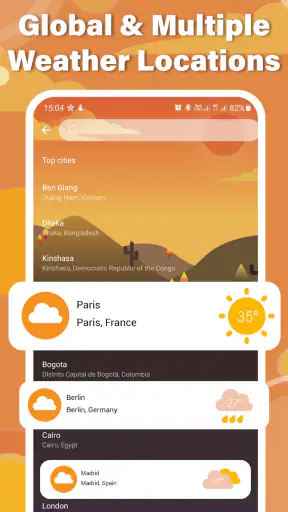 Prévisions météo locales screenshot 2