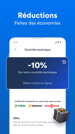 Carnet d'entretien, historique screenshot