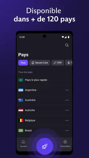 Proton VPN : Rapide et sûr screenshot
