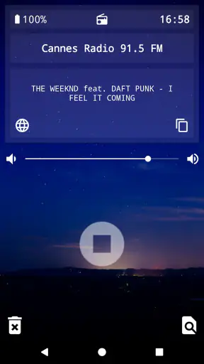 Radio-Réveil + screenshot