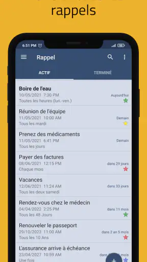 Rappel Pro screenshot
