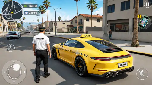 Real Taxi Car Drifting Driving screenshot 11