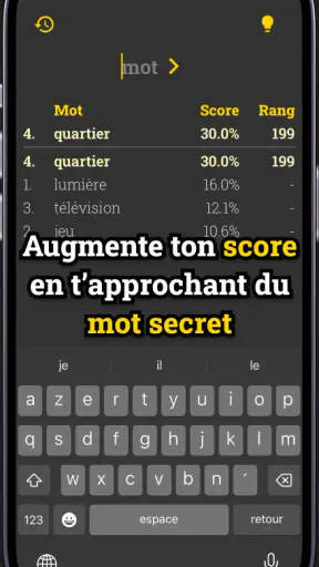 romot - Mot secret Cemantix ! screenshot