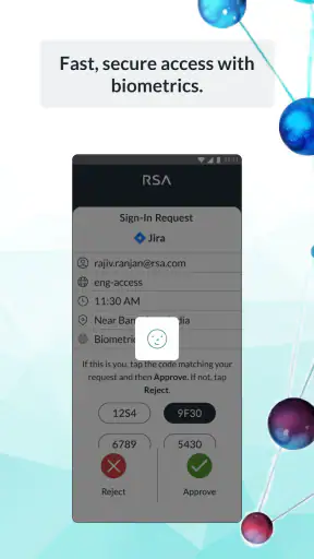 RSA Authenticator (SecurID) screenshot