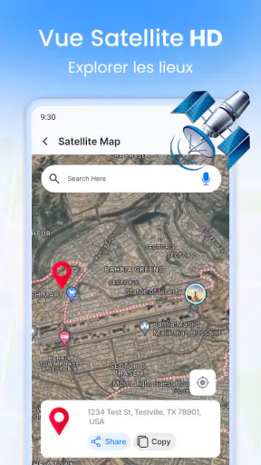 Vue satellite en direct screenshot