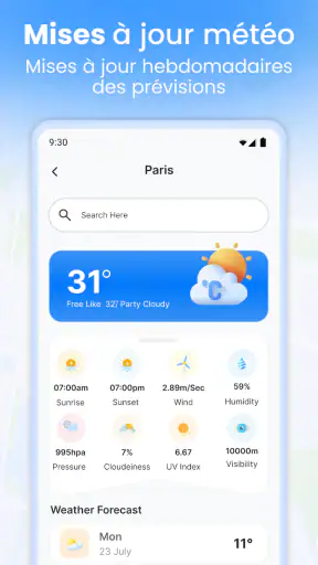 Vue satellite en direct screenshot