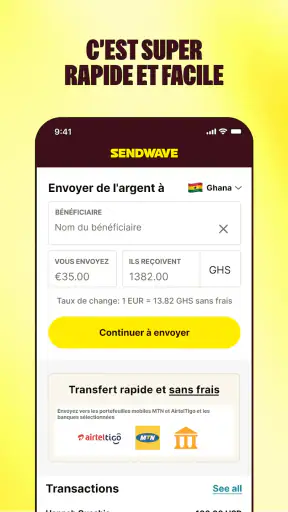 Sendwave Transfert d’Argent screenshot