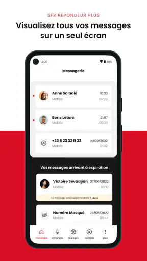 SFR Répondeur + screenshot