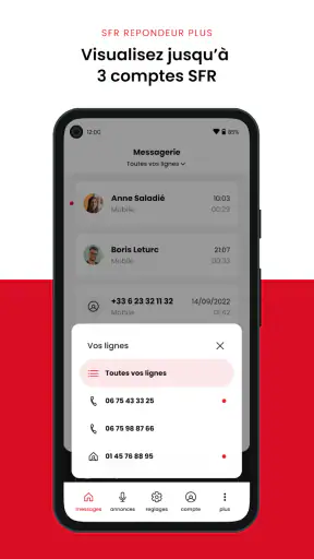 SFR Répondeur + screenshot