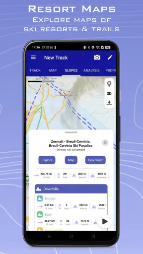 Ski Tracks Lite & Cartes GPS screenshot 4
