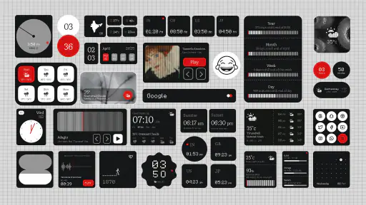 Something KWGT - Nothing Style screenshot