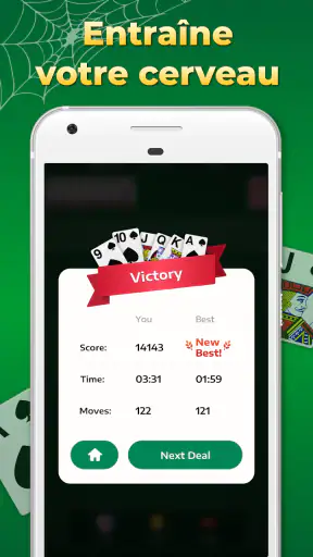 Spider Solitaire Jeu de cartes screenshot 5