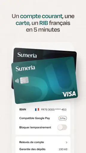 Sumeria — Compte bancaire IA screenshot 3