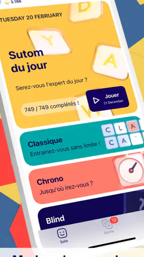 Sutom - Jeux de mots du jour screenshot