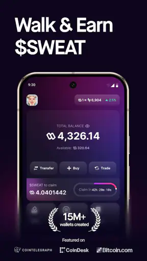 Sweat Wallet: Marche et Gagne screenshot