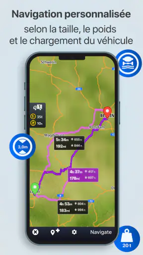 Sygic GPS Camion & Caravane screenshot