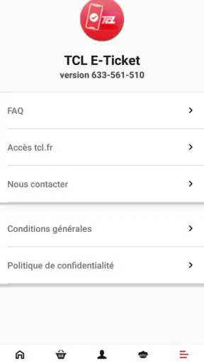 TCL E-Ticket screenshot