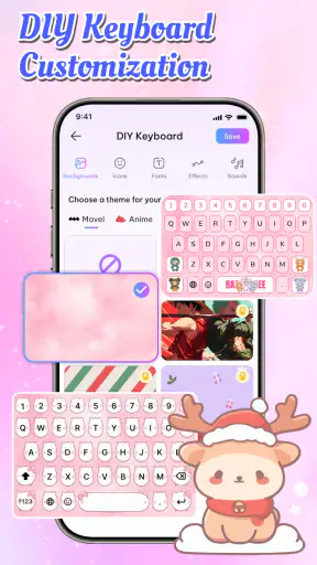 Thème de Clavier de Police screenshot