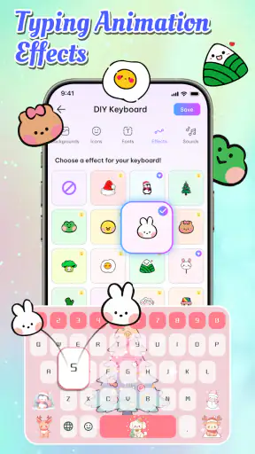 Thème de Clavier de Police screenshot