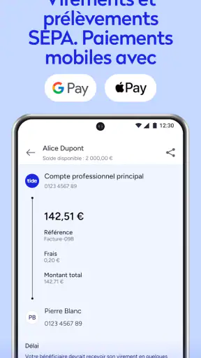 Tide: compte pro en ligne screenshot 8