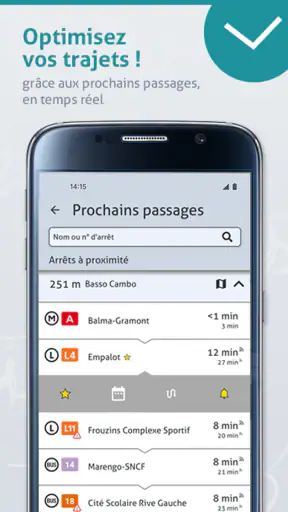 Tisséo métro tram bus Toulouse screenshot