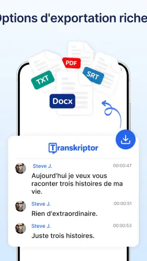 Transkriptor - Parole en Texte screenshot