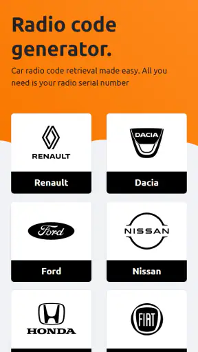 Trouver Code Autoradio screenshot