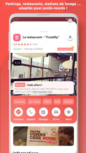 Truckfly - GPS screenshot