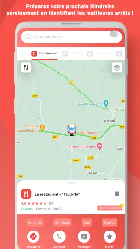 Truckfly - GPS screenshot