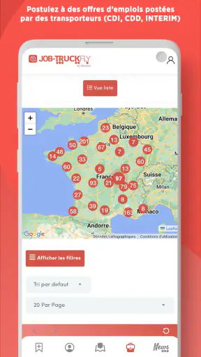 Truckfly - GPS screenshot
