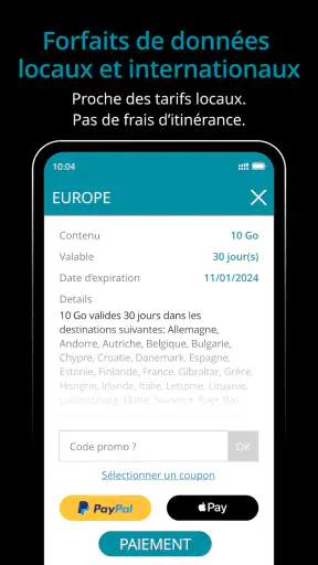 Ubigi : eSIM Internet en 5G screenshot