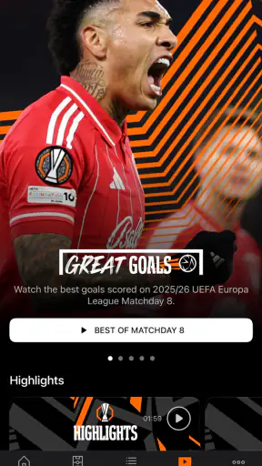 UEFA Europa League officiel screenshot