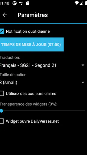 Verset Biblique du Jour screenshot