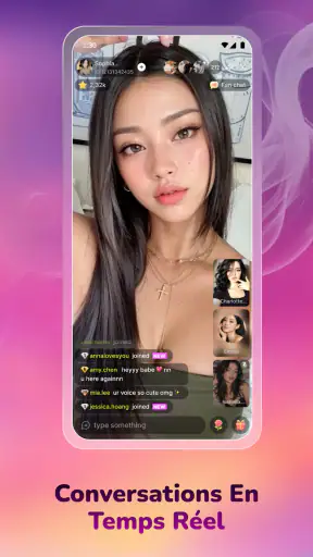 Vibra Livestream Chat Video screenshot