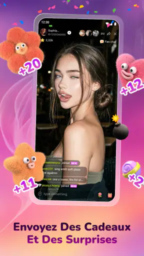 Vibra Livestream Chat Video screenshot