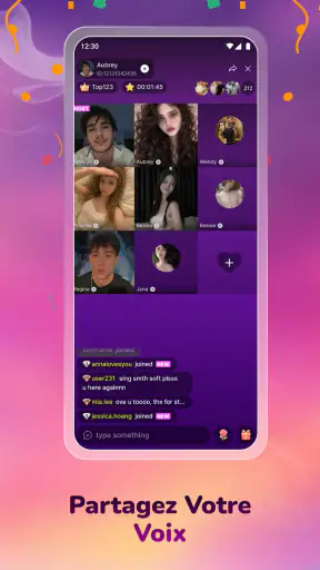 Vibra Livestream Chat Video screenshot