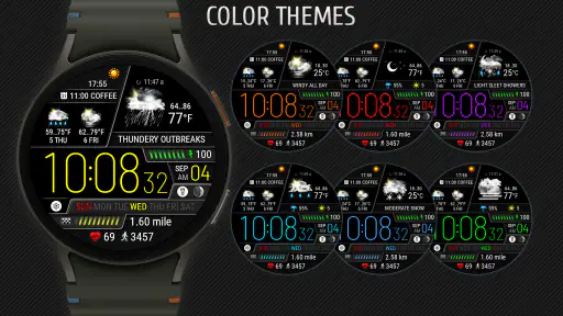 Weather watch face W6.5 screenshot