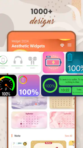 Widget 2026: Widget Esthétique screenshot 12