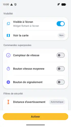 Widget pour Radars fixes et m. screenshot