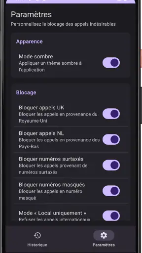 WinCalls - Bloqueur de Spam screenshot