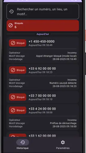 WinCalls - Bloqueur de Spam screenshot