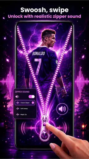 Zipper Lock Screen Customizer screenshot 4