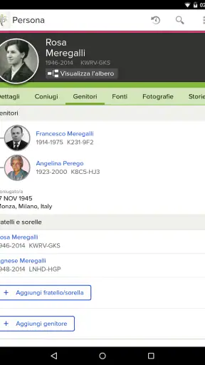 Albero di FamilySearch screenshot 9