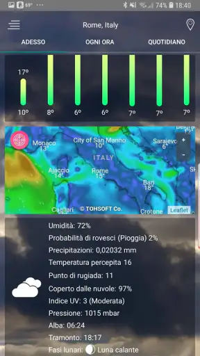 App di previsioni del tempo screenshot 11