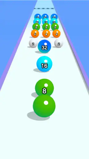 Ball Run 2048: merge number screenshot 2