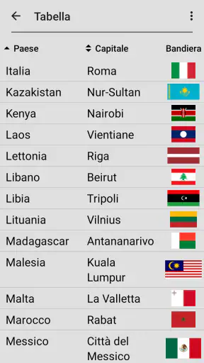 Bandiere degli stati del mondo screenshot 10