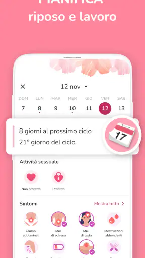 Calendario Ciclo Mestruale screenshot 3