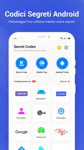 Codici segreti e hack mobili screenshot 2