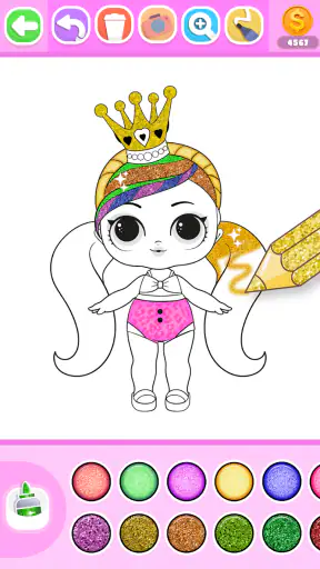 Colora Principesse Glitter screenshot 2